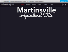 Tablet Screenshot of martinsvilleagfair.com